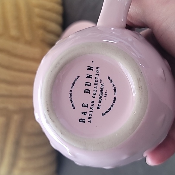 Rae Dynn Pink Heart Mug with Saucer - Picture 3 of 3